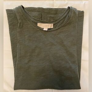 Loft Racerback Tank Small Olive Green